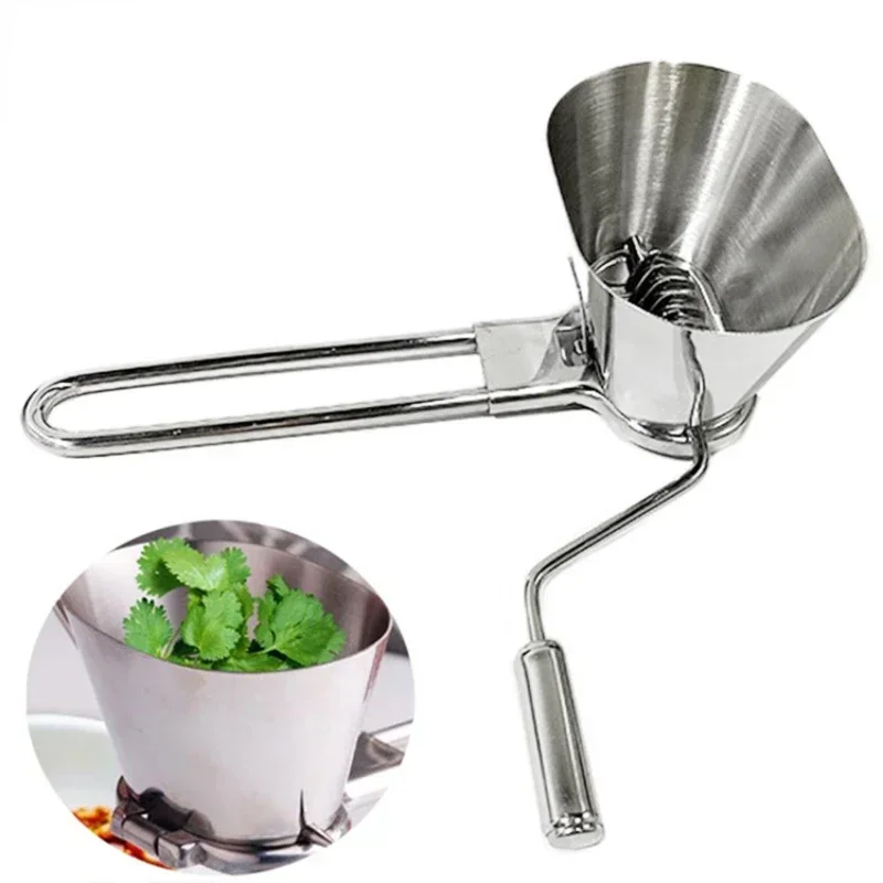 Kitchen Accessories Stainless Steel Coriander Chopper Herb Mincer Grinder Parsley Vegetable Grater Cooking Seasoning Apparatus