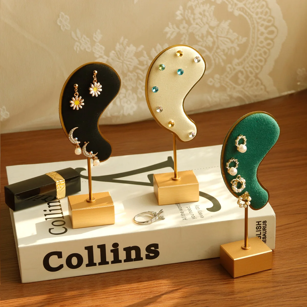 Ear Shape Earring Display Stand for Charms & Studs