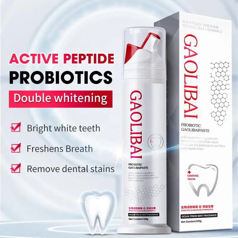 Probiotic Toothpaste Whitening Tooth High Strength Double Remove Plaque Stains Teeth Whitener Oral Hygiene Clean Fresh Breath