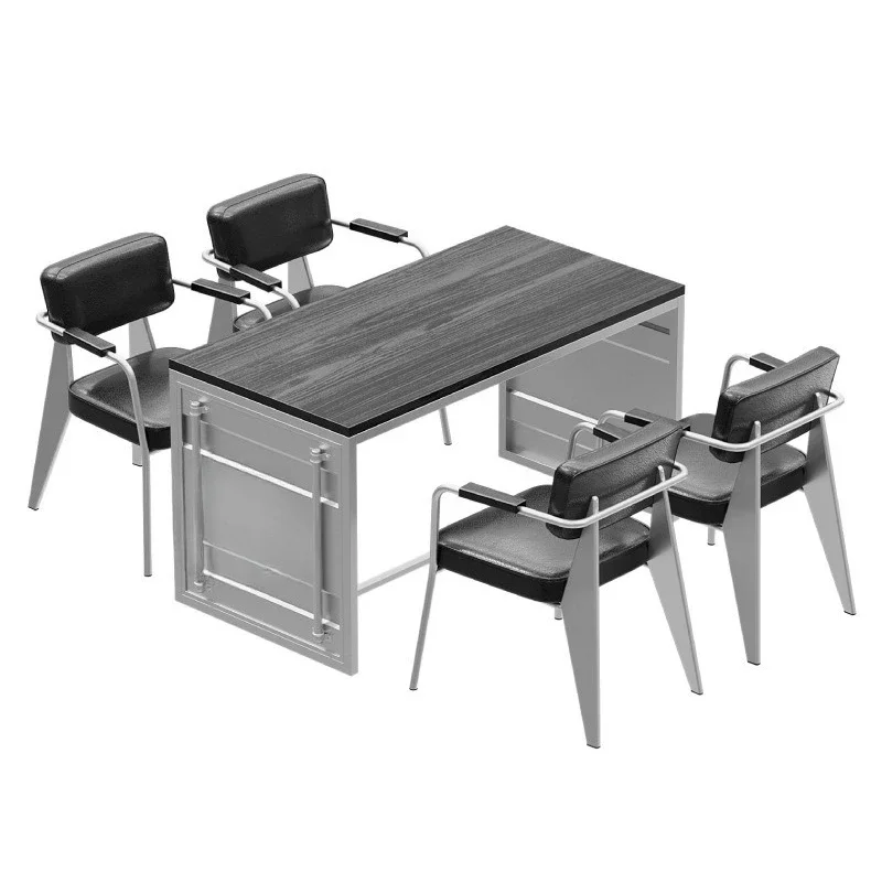 Scandinavian style dining bar tavern creative container tables and chairs cafe restaurant Internet celebrity retro iron art