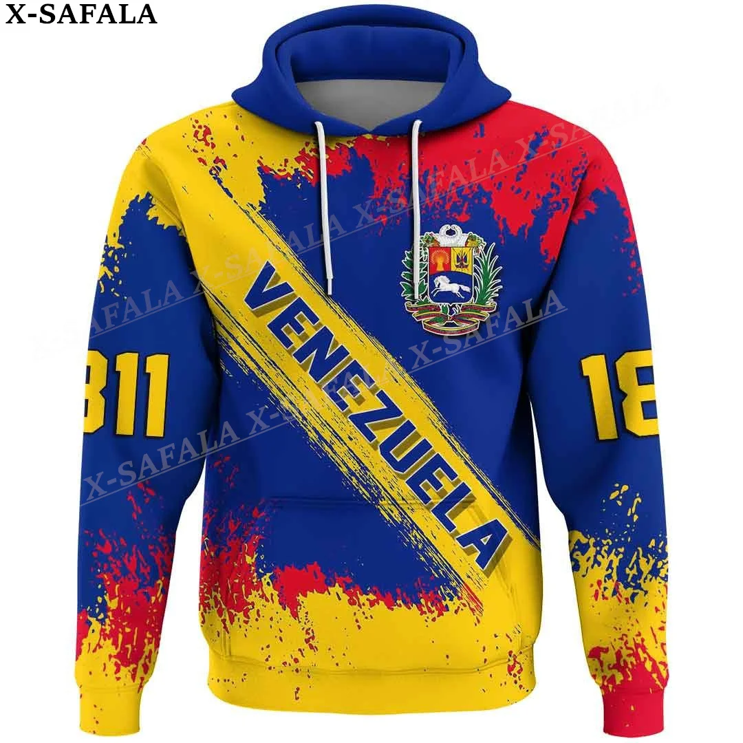 

Venezuela Coat Of Arms Flag3D Print Zipper Hoodie For Men Pullover Sweatshirt Hooded Jersey Tracksuit Outwear Coat Casual-1