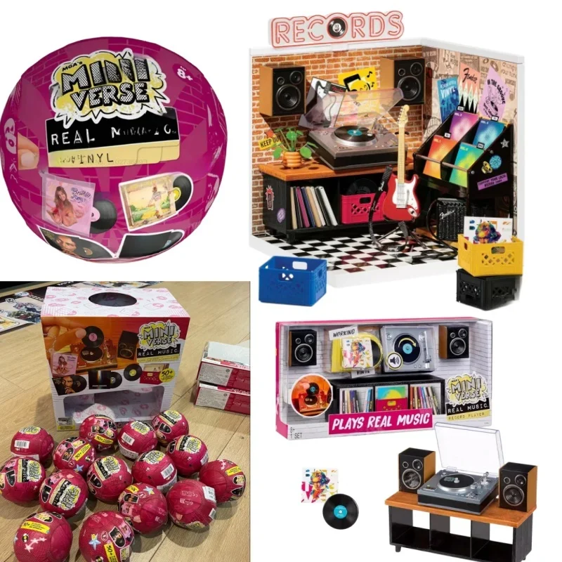 Hit In Stock Mga Miniverse Real Music Vinyl - Mini Playable Vinyl Records Seriesblind Box Music Record Mystery Box Collect Toy