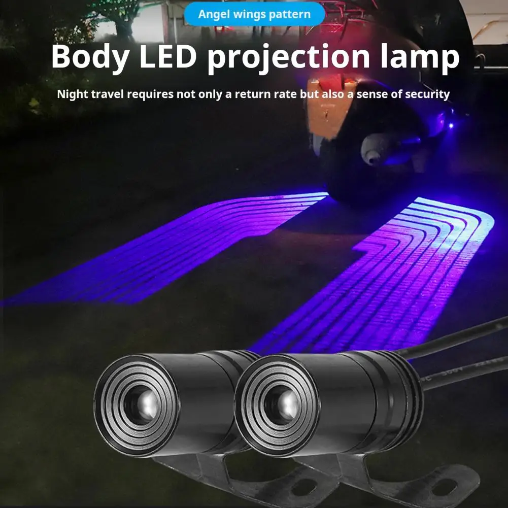 Bright Motorcycle Projection Light Universal Motorcycle Projection Lights Energy-saving 3w Super Bright Angel-wings for Easy