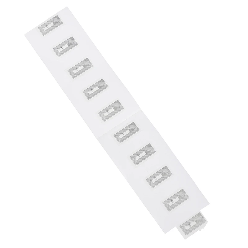 10ชิ้นสติกเกอร์ติด Ntag213แบบ WET Inlay 2*1ซม. 13.56MHz RFID แท็กป้าย NTAG213