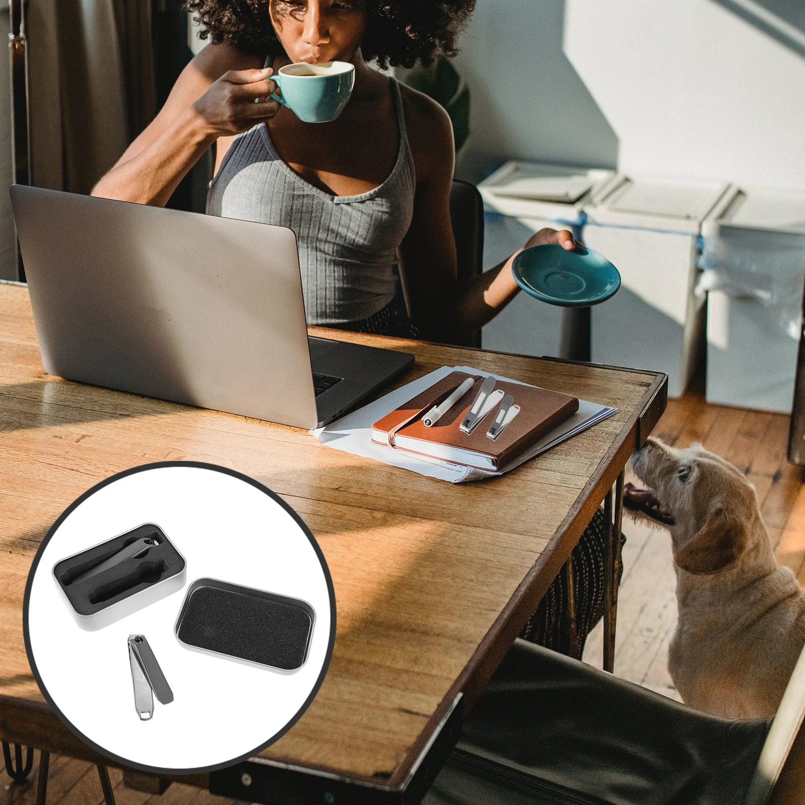 2 قطعة الفولاذ المقاوم للصدأ مسمار كليبرز مجموعة مقبض طويل ل السلس قطع دقيق أدوات مانيكير مجموعة العناية اليومية مسمار التشذيب