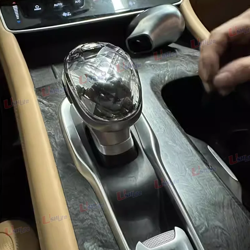 

for Voyah Dreamer 2022 2023 2024 Crystal Car Center Gear Shift Knob Cover Interior Modification Replacement Car Accessories