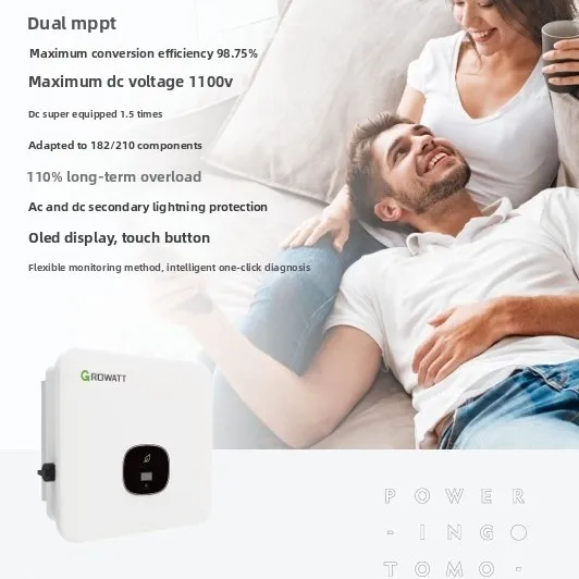 อินเวอร์เตอร์ Guriwat กำลังสูงแบบเชื่อมต่อกริดไฟฟ้า มาตรฐานยุโรปและอเมริกา เครื่องจักรนำเข้า 5KW-150KW สามเฟส 380V สำหรับแผงโซลาร์เซลล์