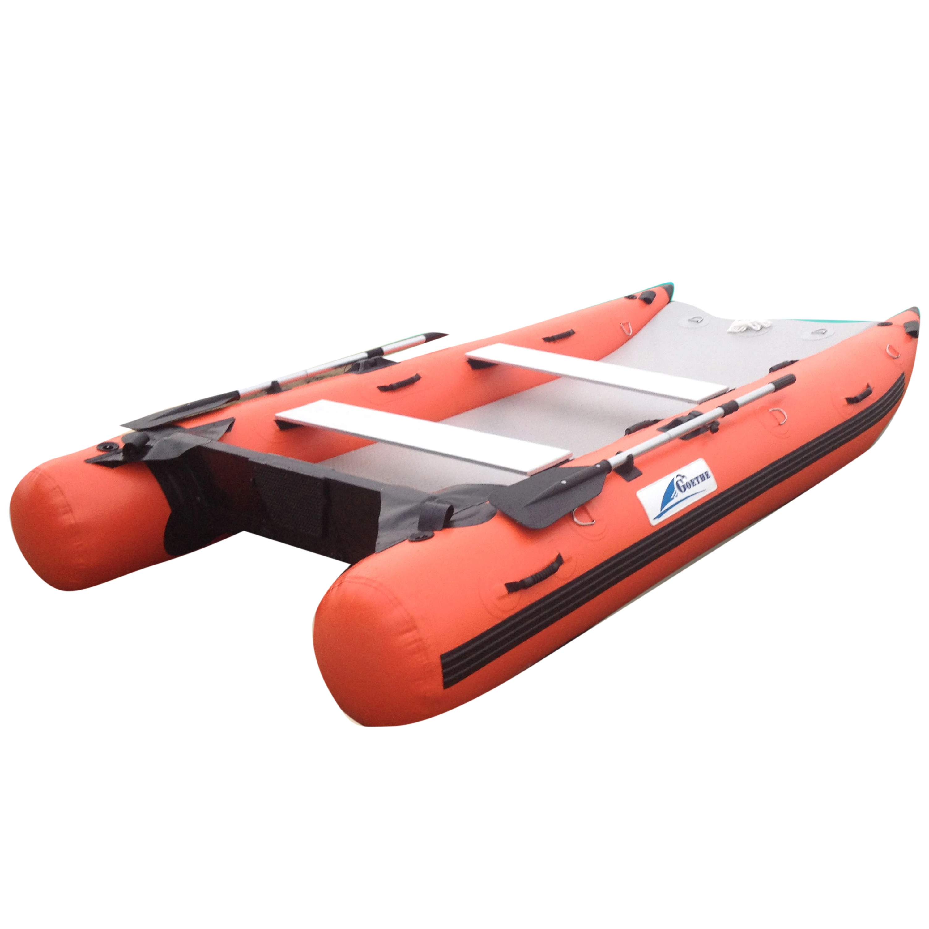 MC330 Goethe Factory Goboat Premium PVC Inflatable Boats Rowing Fishing High Speed Catamaran