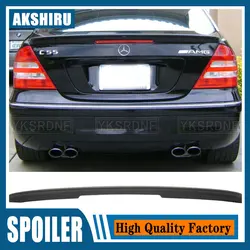 W203 Carbon Fiber/FRP Rear Wing Lip Spoiler for Mercedes-Benz C-class W203 C180 C200 C260 C320 2001 2002 2003 2004 2005 2006