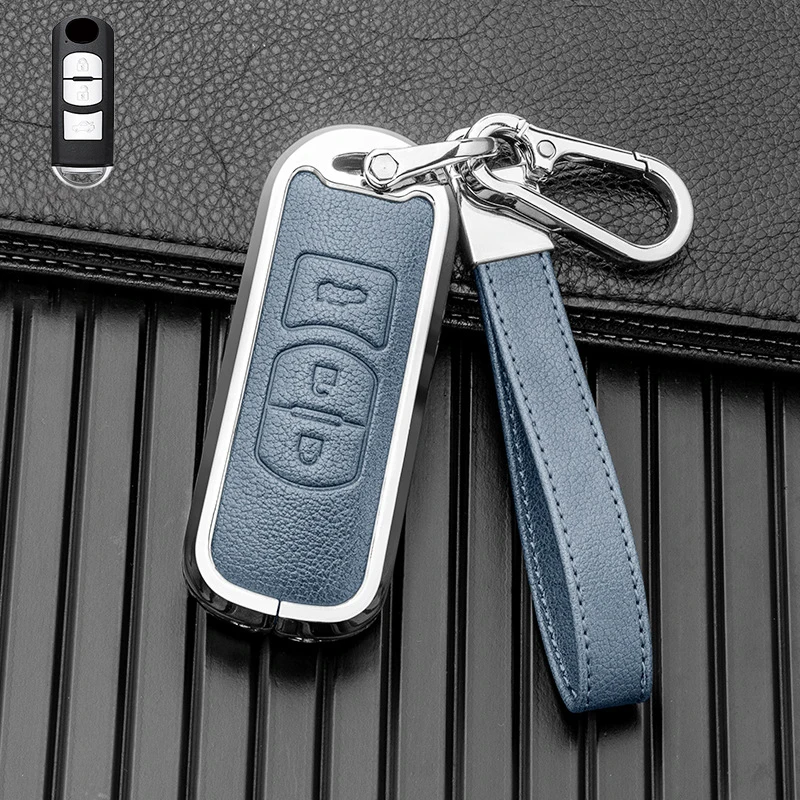 

For Mazda 2 3 5 6 BL BM GJ Atenza Axela Demio CX-3 CX3 CX-5 CX5 CX7 CX-9 CX8 Zinc Alloy Car Remote Key Case Cover Shell Keychain