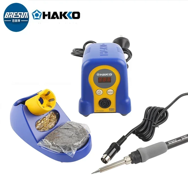 Original Hakko FX888D 70W Digital Soldering Station Adjustable Temperature High Quality Thermostat Electric Soldering iron