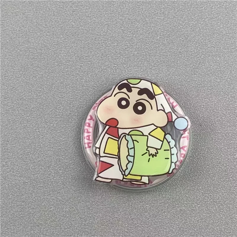 Kawaii аниме Crayon Shin Chan Магнитный держатель Magsafe Чехол для телефона для iPhone 16, 15, 14, 13 Pro Max Жесткий чехол с магнитным кронштейном
