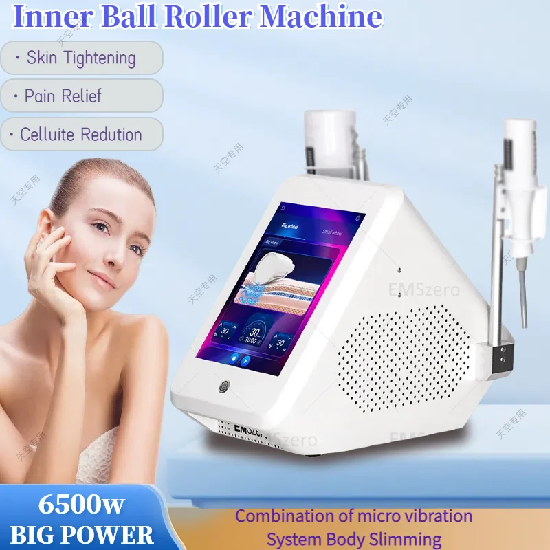 EMSzero Vibration Infrared Technology Reduce Puffiness And Face Lifting Inner Ball Roller Body Contouring Machine Micro