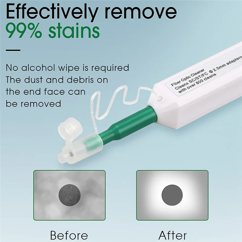 AA60-One-Click Набор ручек для чистки оптоволокна 2,5 мм SC/FC/ST Инструменты для чистки оптоволокна Очиститель оптоволоконных разъемов