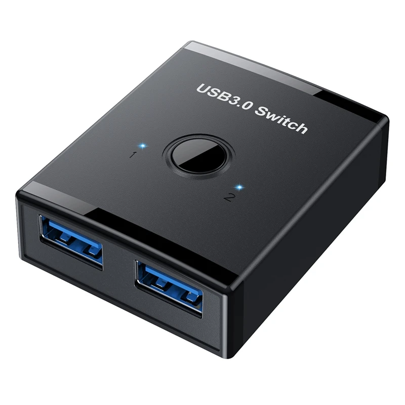 USB Chuyển Đổi KVM USB HUB 3.0 Switcher Nút Chọn KVM Switch Cho Máy Tính Bàn Phím Chuột Máy In 1 Máy Tính Chia Sẻ 2 Thiết Bị USB Chuyển Đổi