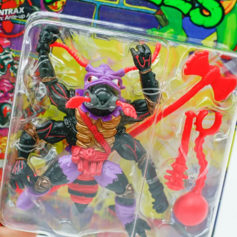 Playmates Teenage Mutant Ninja Turtles Movable Joint Anime Figure Tyrannosaurus Ant Tail Steel Head Doll Model Collect Ornaments