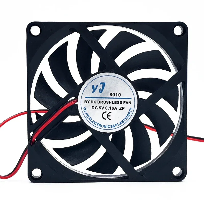 80*80*10MM YJ8010 DC5V 0.16A 8CM/cm 80 * 80 * 10mm ultra-thin silent chassis cooling fan USB