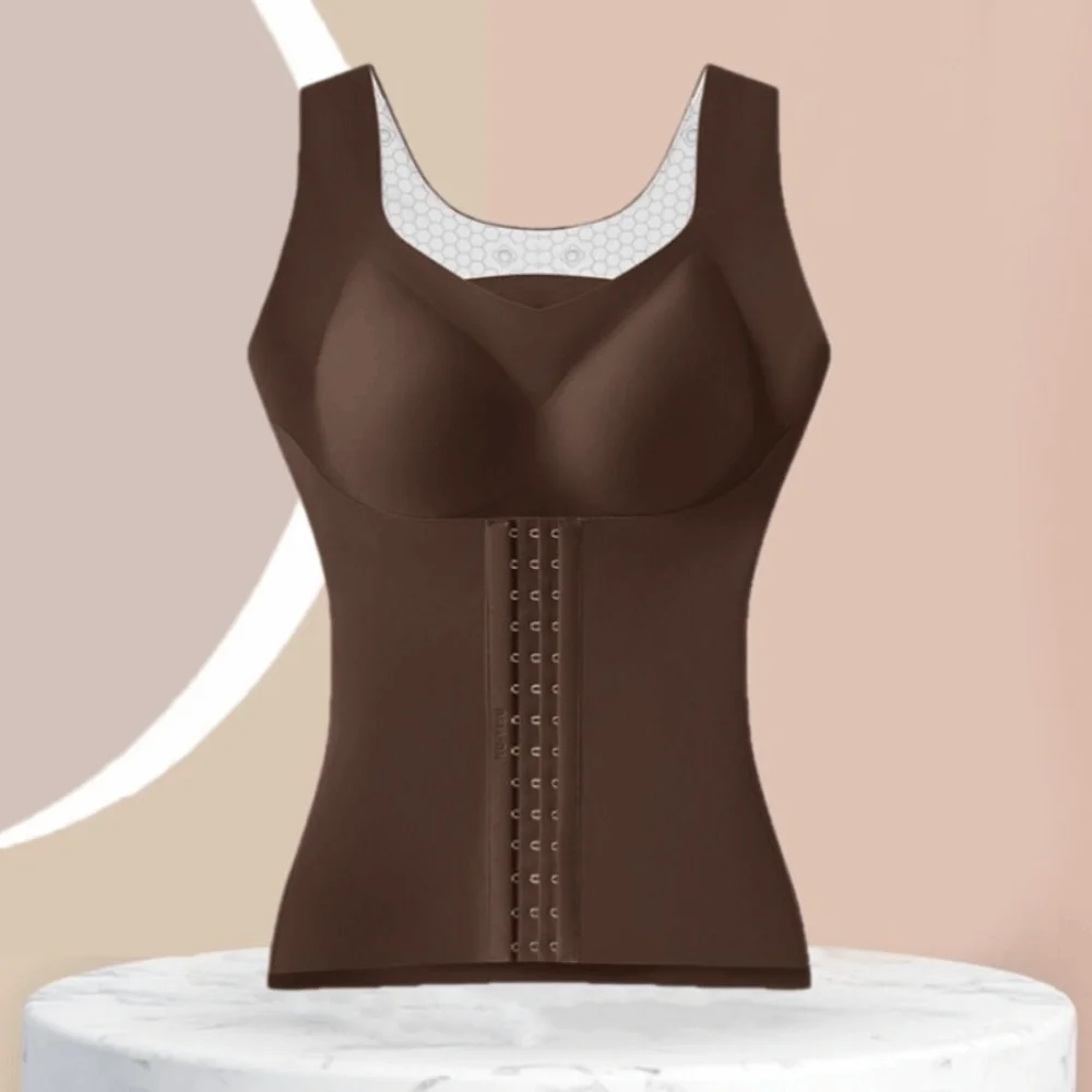 Camisola moldeadora de cuerpo posparto fina, cinturilla moldeadora, chaleco de entrenamiento de cintura sin mangas, Control de barriga, contracción del vientre