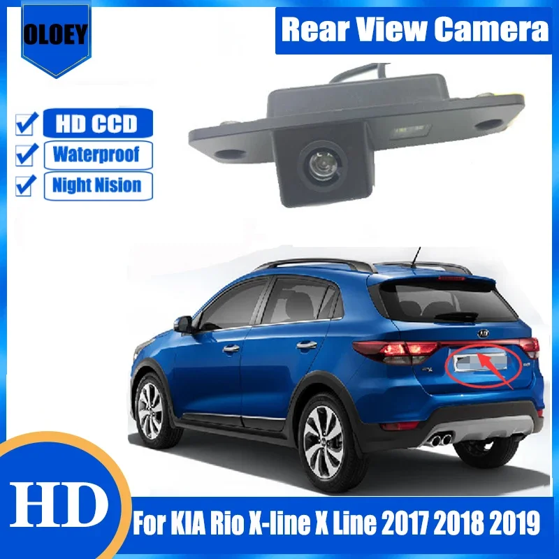 HD rear Camera For KIA Rio X-line X Line 2017 2018 2019 Night Vision Backup Parking Reversing Camera / License plate camera