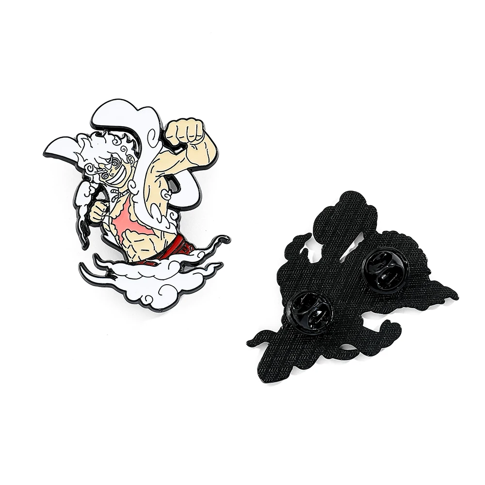 1 Pc Maritime Adventure Anime Brooch One Piece Cartoon Enamel Pin Metal Badge Jewelry Backpack Clothing Accessories Gift