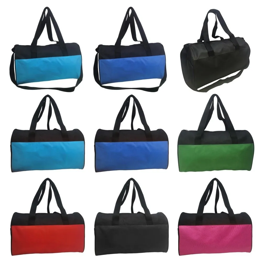 

New Large Capacity Hand-held Travel Bag Waterproof Black Travel Bag With Big Net Bag Outdoor Gym Yoga