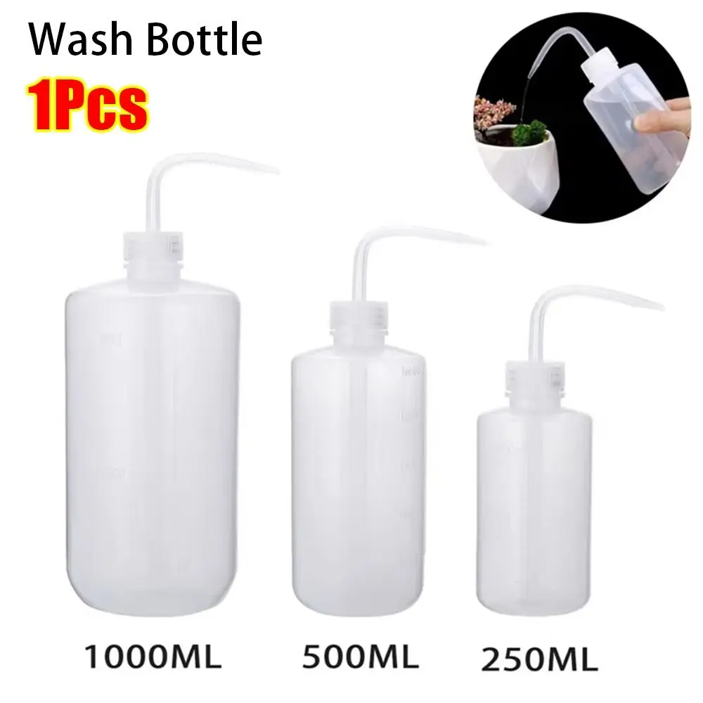 1Pcs Washing Clean Wash Bottle White Plastic Laboratory Measuring Bottles 250/500/1000ml Measurement Tattoo Squeeze Bottle