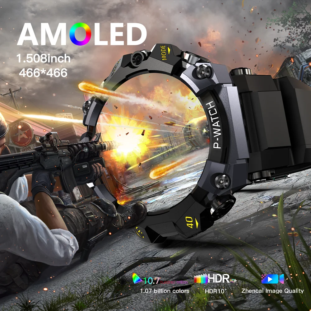 1150MAH ساعات ساعة ذكية 4G مكالمة فيديو APP تنزيل Smartwatch مقاوم للماء 800 واط + 200 واط كاميرا مزدوجة AMOLED نظام تحديد المواقع واي فاي الرياضة اللياقة البدنية