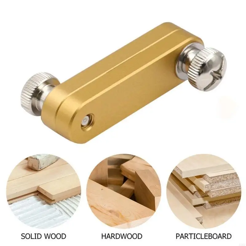 Aluminum Measuring Block Ruler Positioning Block for Versatile Woodworking Tasks A0KF