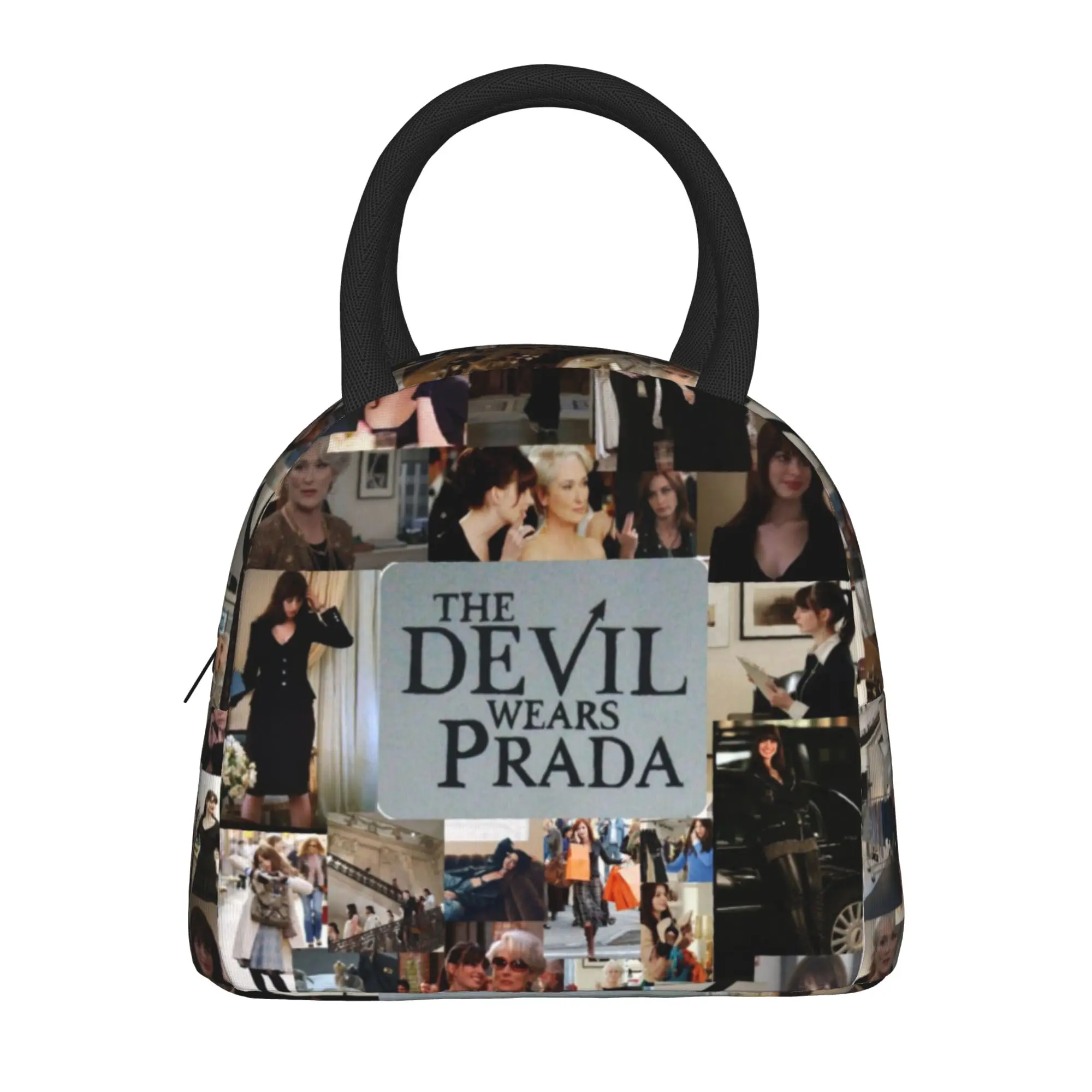 the devil wears pradas 2 Accessories Insulated Lunch Bag For School Office  Food Container Reusable Cooler Thermal Bento Box