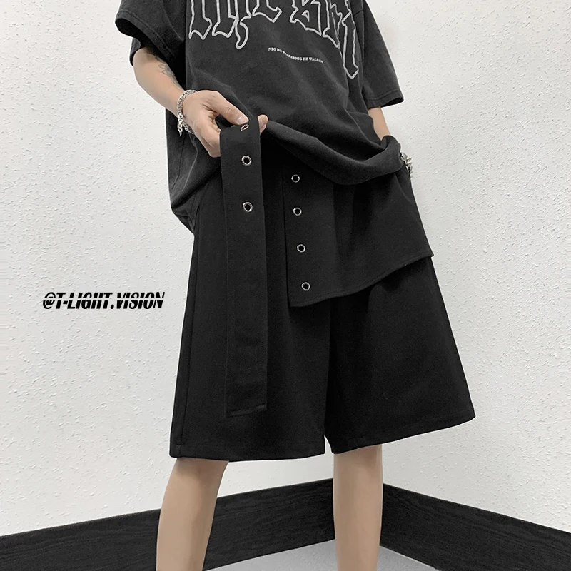 

American Sle Youth Casual Workwear orts Men's Five-Quarter Mid-Waist Straight Leg Pants Faionable Summer Trendy Brand