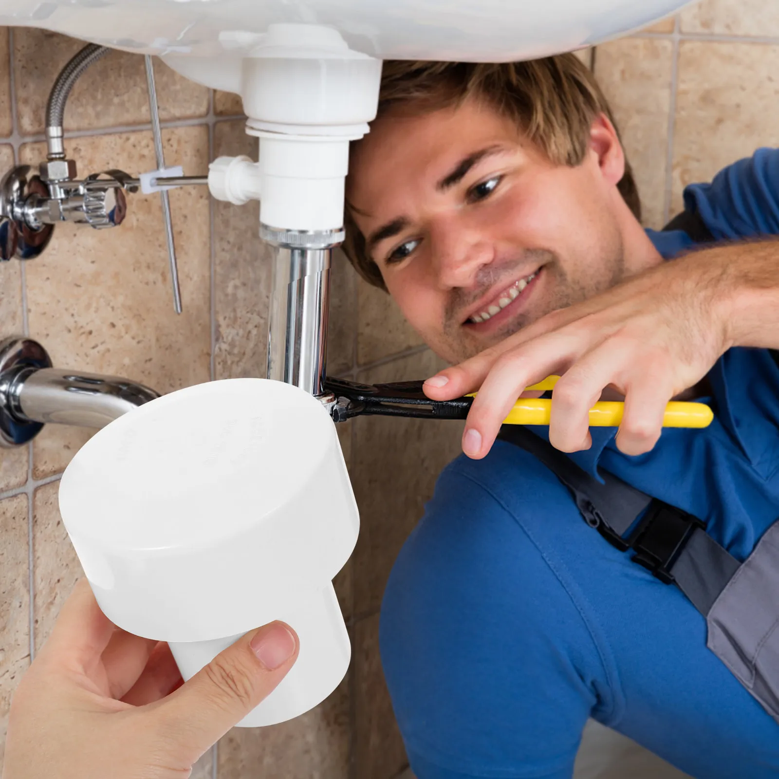 

Air Admittance Valve PVC Hose Adapter Drainage Automatic Air Ventilation Rain Cap Accessory Hose Adapter Exhaust Duct Interface