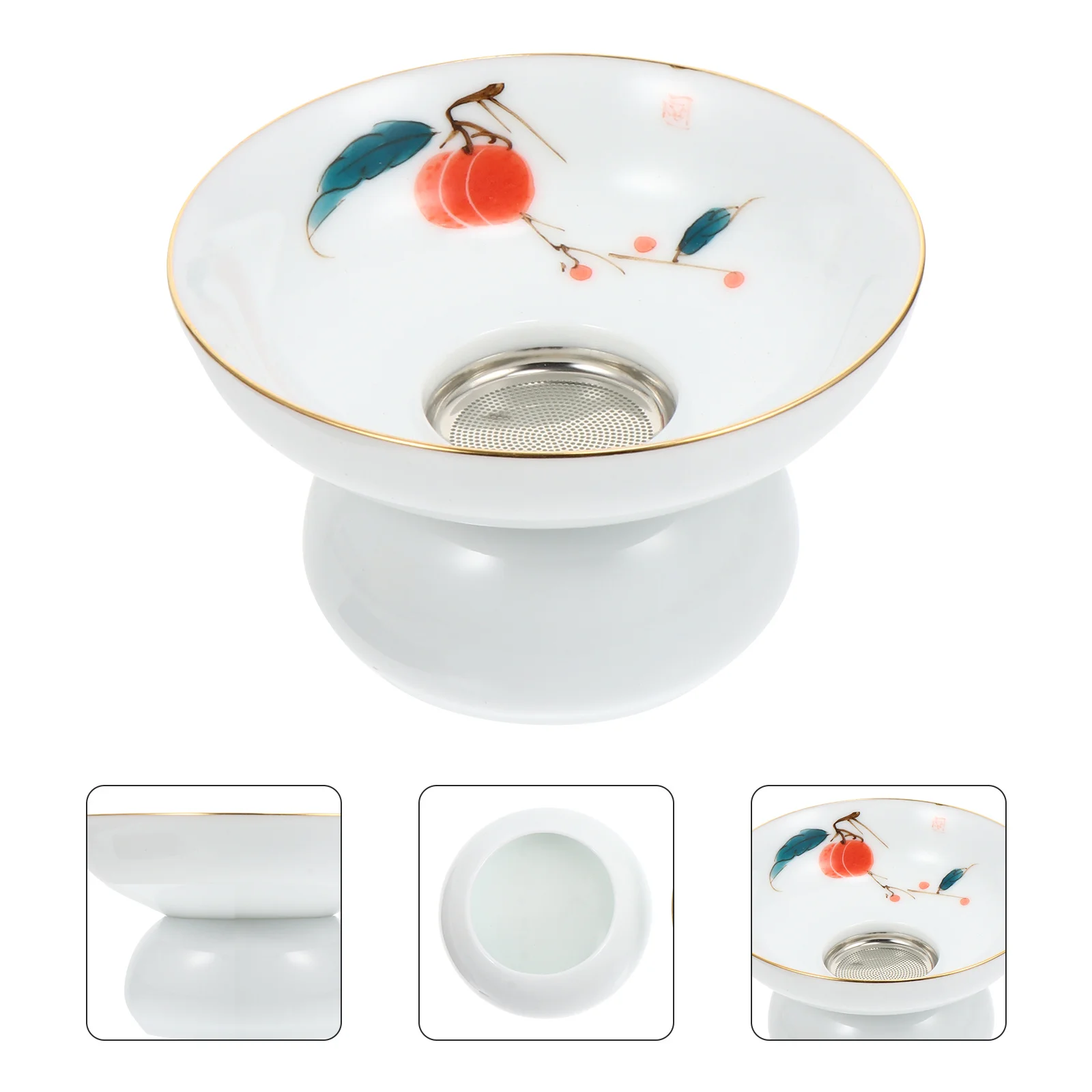 

1Pcs Tea Infuser Ceramic Material Exquisite Design Perfect for Green Oolong Tea Teapot Accessories Kitchen Accessories