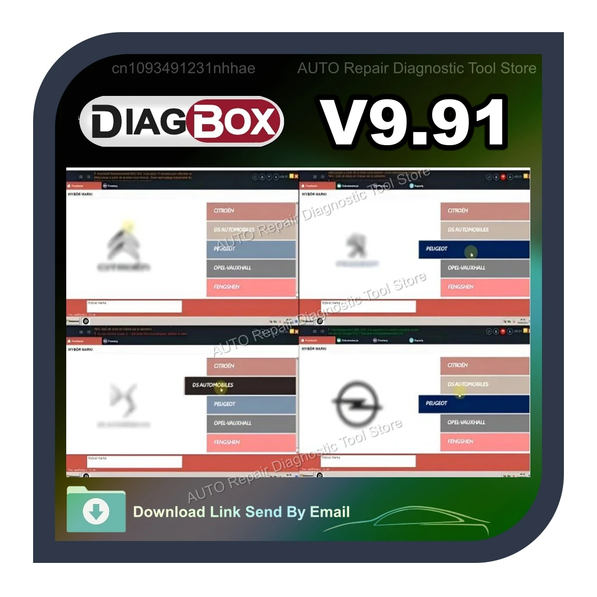 

Diag box V9.91 work with PP2000 Virtual Machin Software Diagnose Resets Work for Citroen/Peogeot/DS Automobiles/Opel Untill 2021