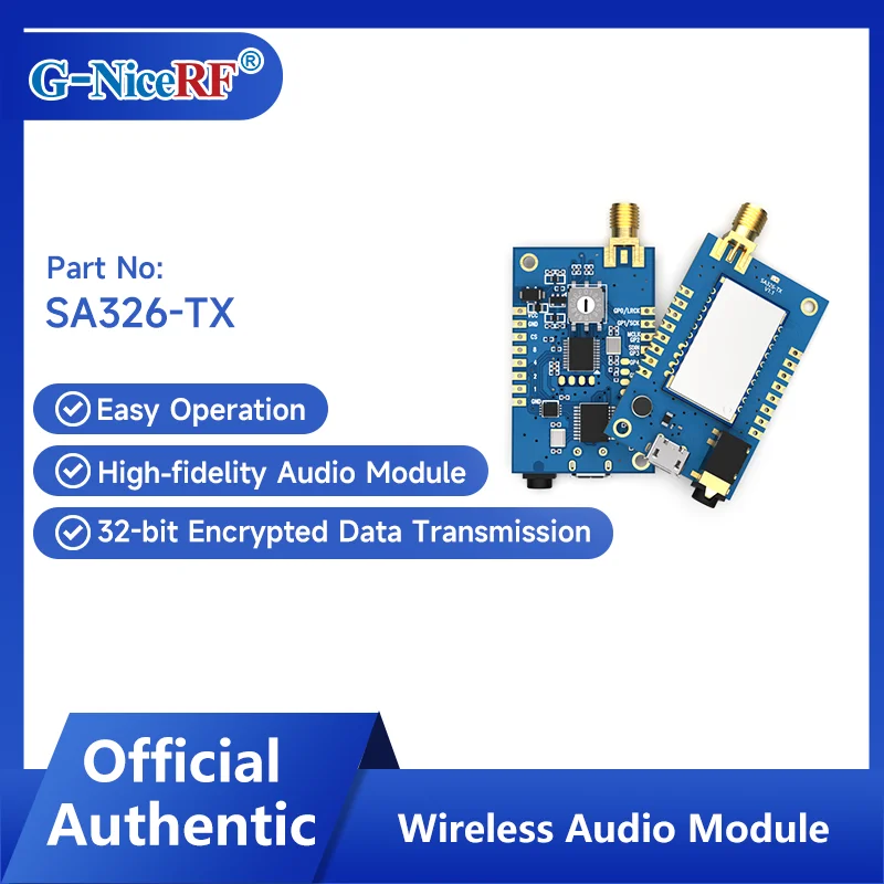 

4PCS/Lot SA326-TX Transmitter Modules from NiceRF 200m Transmission Distance in Open Area