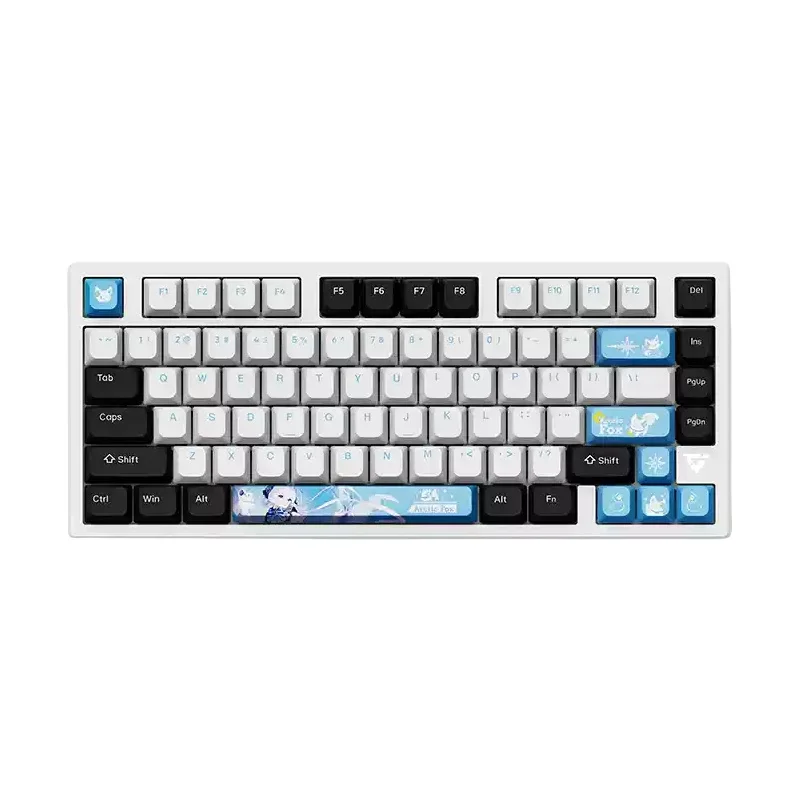 Atk Vxe V75x Высококачественная киберспортивная механическая клавиатура 80-клавишная три режима подключения полноклавишные планшеты с возможностью горячей замены ноутбуки офисные игры