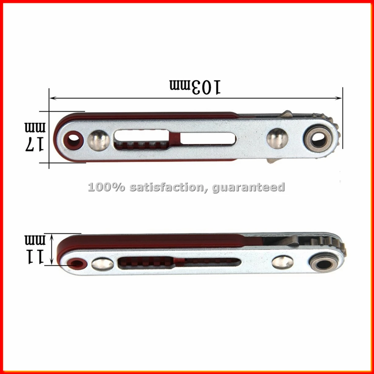 Flat Head Mini Ratchet Wrench 90 Degree Offset Screwdriver Handle with Bit Set Dual Drive Head Ratchet Wrench Hand Tool-ABLM
