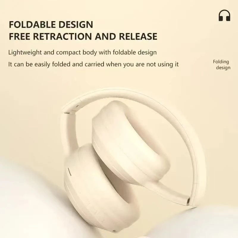 9D Surround Bass Headsets Wireless Bluetooth 5.3 Headphones Over Ear Noise Reduction Sports Gaming Earphone with HD Mic Handfree