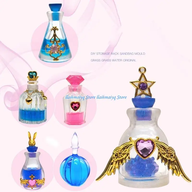 573B Bottle Resin Mold for w/ Stopper Silicone Container Bottle Mould for Perfume Bot
