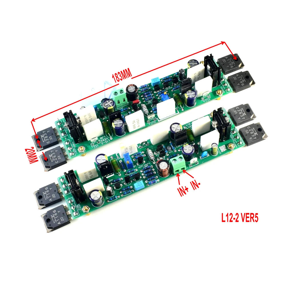 Mono Class AB L12-2 Power Amplifier board Assembled 120W + - 55V low distortion By LJM