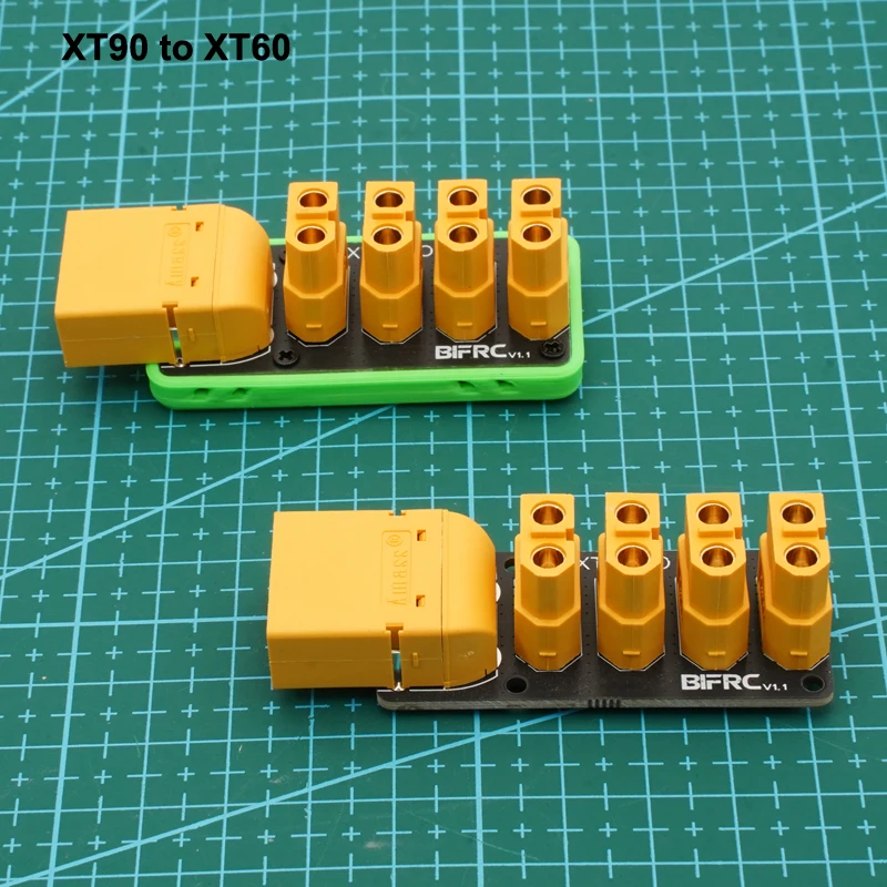 1PCS 1-to-4 Power Distribution Board XT30/XT60/XT90 Male Female Connector 30A/200A High-Current PDB for RC Car/Boat DIY Parts view 5