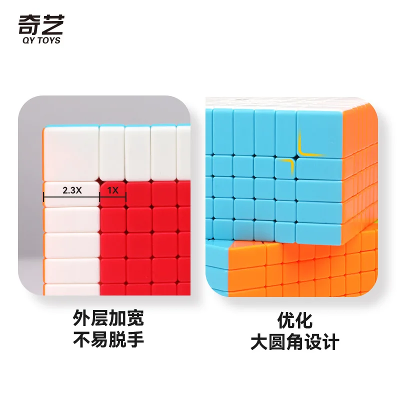 QIYI 10x10 Magic Speed Cube Stickerless Professionelles Puzzle Zappelspielzeug Qiyi 10x10x10 Kindergeschenke Spielzeug zum Stressabbau