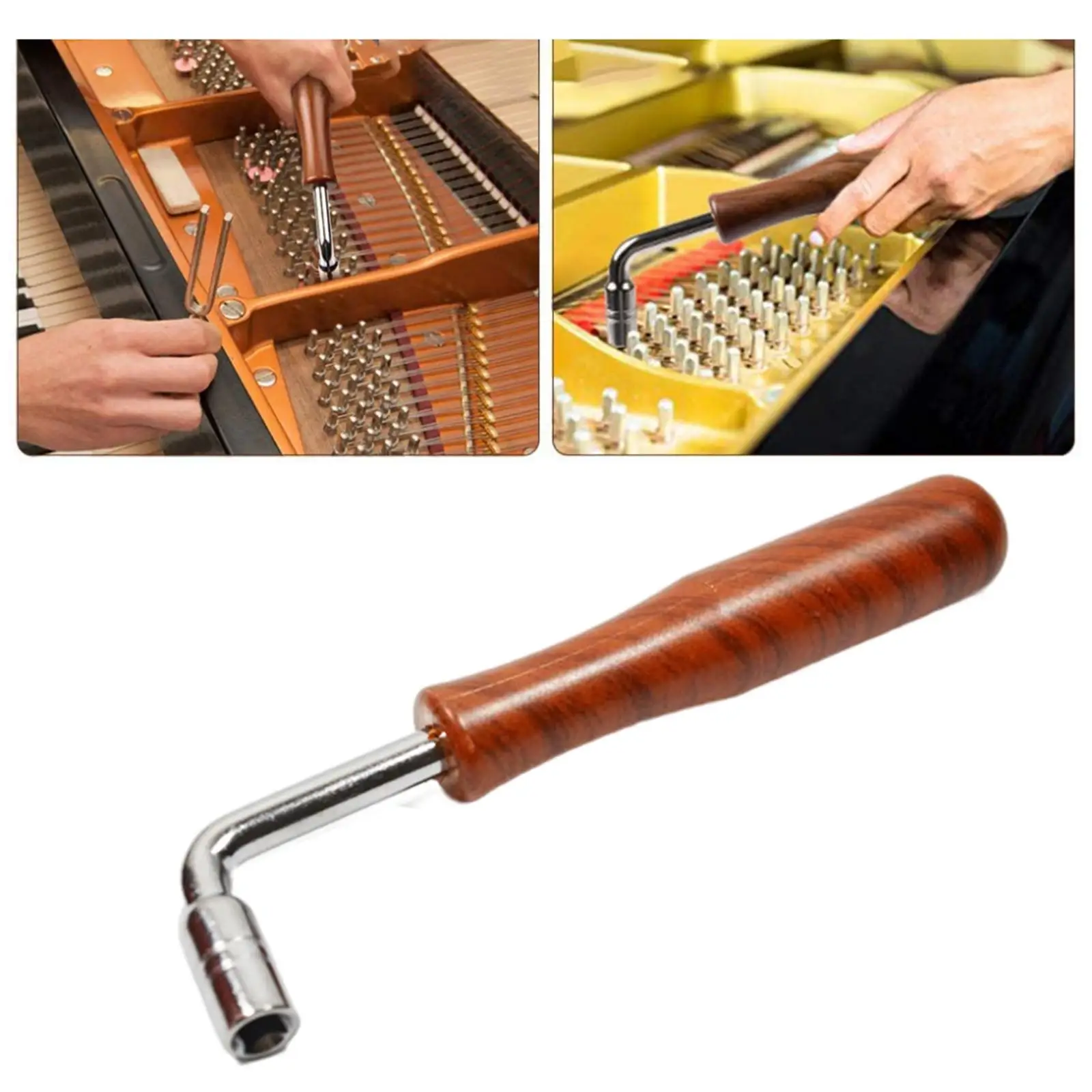 Professional Piano Tuning Wrench Guzheng Tuning Lever Plastic Handle Instrument Accessories Care Maintenance Repair