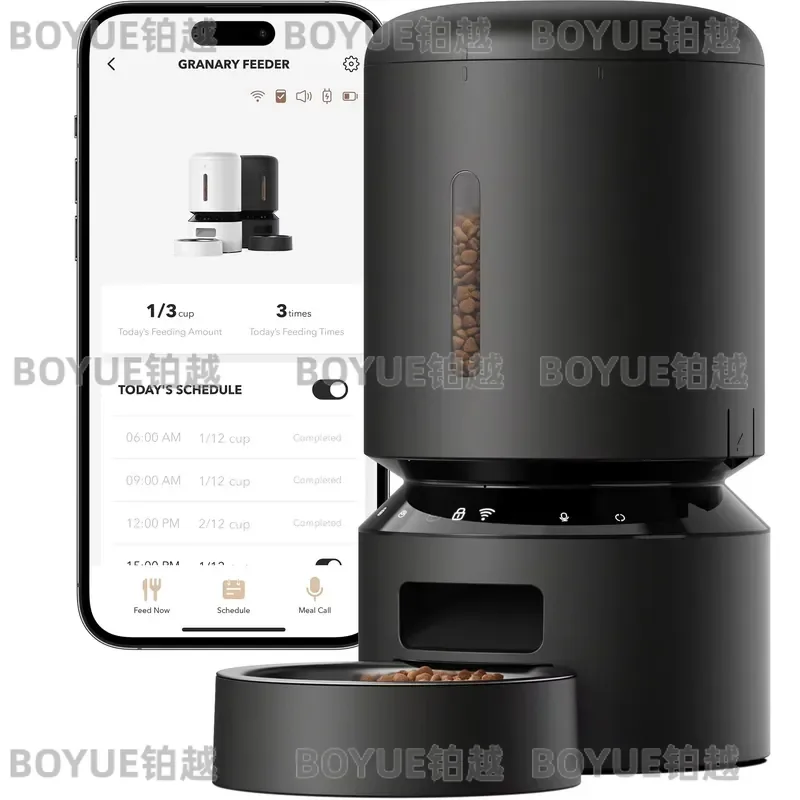 for Automatic Stainless Steel Cat and Dog Feeder 5G WiFi 5L Fresh Function Timed Low Food Sensor 10 Meals Per Day