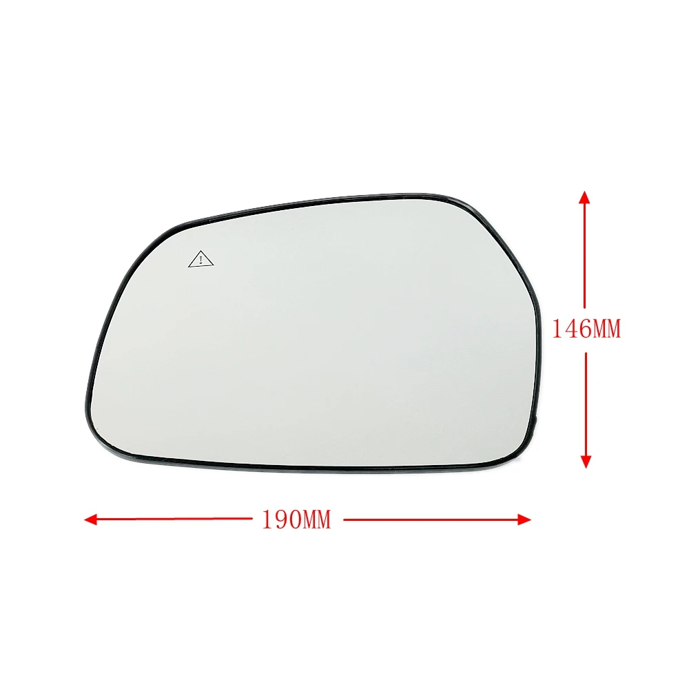 Car Heated Convex Mirror Glass With Blind Spot Warning Light For Kia Sorento 2021 2022 2023