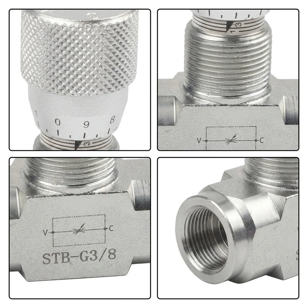 STB-G3/8 3/8 Inch L08 Hydraulic Flow Control Valve Designed for 1 for ton and 2 for ton For Excavators Hydraulic Systems