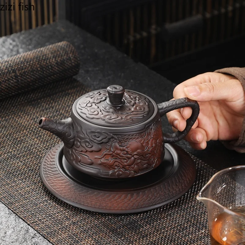 Purple Clay Pot Ceramic Teapot Tea Making Tools Tea Infuser Kettle Kung Fu Teaware Teas Making Utensils Tea Art Accessories