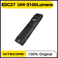 NITECORE EDC27 UHI USB-C Recharageble Tactical Flashlight 3100Lumens With OLED real-time Display Protable Troch Lantern