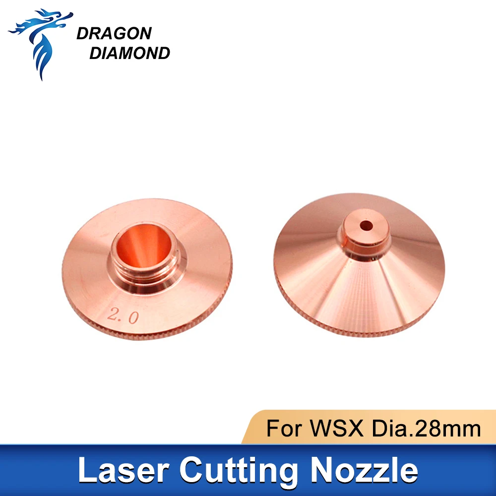 28mm wsx Düsen laser für Precitec Ray tools Hans Faserlaser schneide maschinen kopf einzelne Doppels chicht