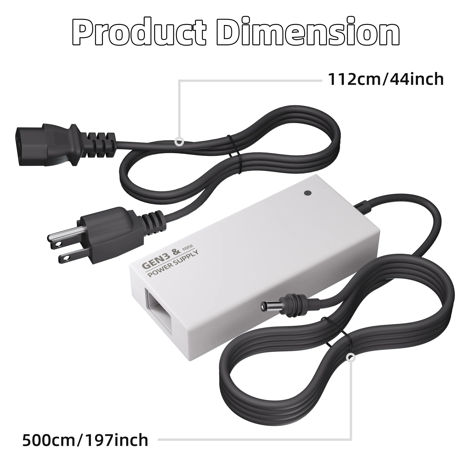 Starlink Mini Gen 3 Max 144W Power Supply AC To DC Adapter High Efficiency Charger For Starlink Internet Terminal
