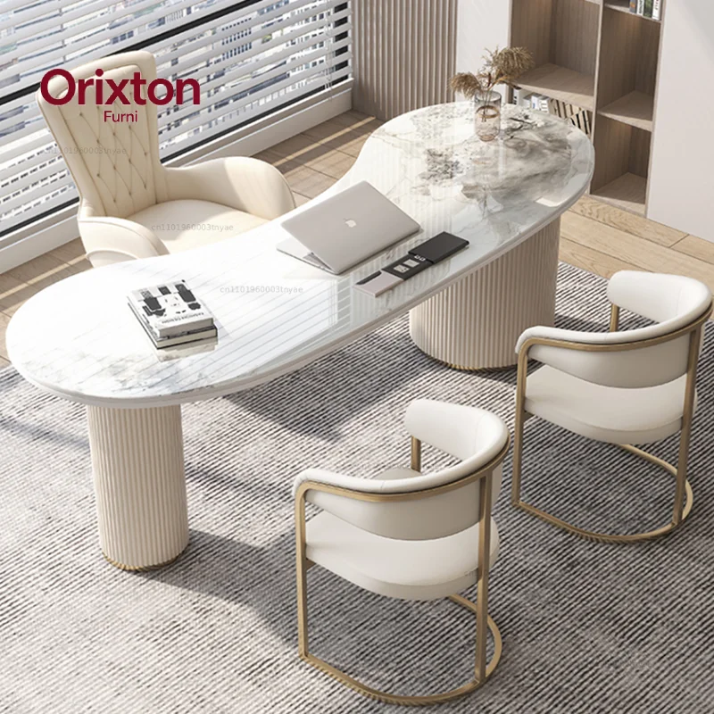 Nordic Drawer Office Desk Multifunctional Conference Aesthetic Office Desk Luxury Computer Oficina Trendy Furniture